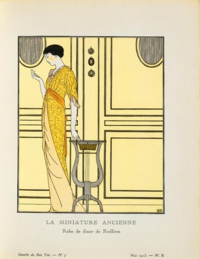Vestido de jantar Redfern de Bernard Boutet de Monvel