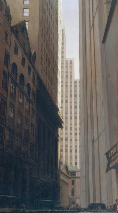 Vue de Wall Street de Bernard Boutet de Monvel
