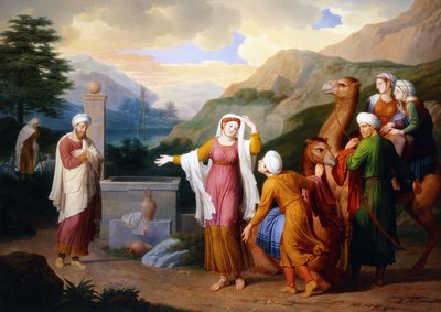 Rebecca no poço, 1824 de Bernard Duvivier