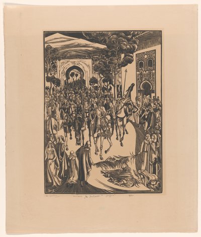 De Intocht (título original no objeto) Saffia (título original no objeto) de Bernard Essers (signed by artist)