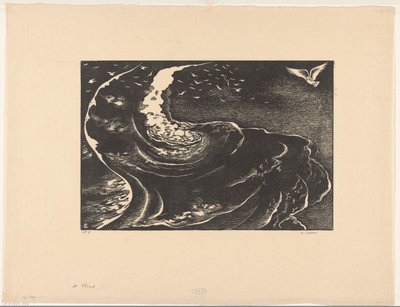De vloed (título original no objeto) de Bernard Essers (signed by artist)