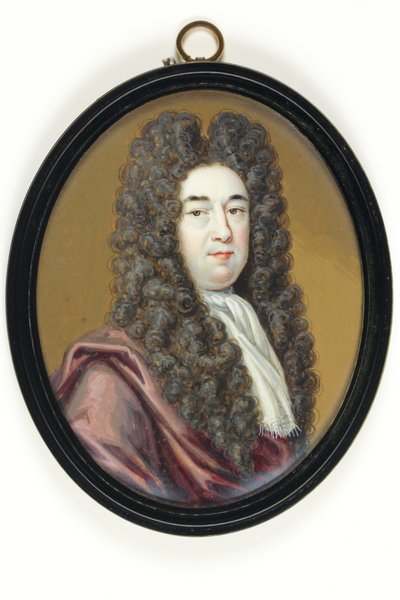 Edmund Dummer, Engenheiro Civil, Surveyor Of The Navy (aguarela em marfim) de Bernard III Lens