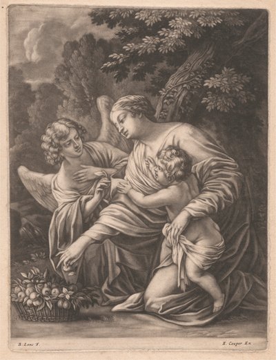 Madonna, Criança, e Anjo de Bernard Lens