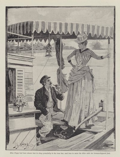 As estranhas aventuras de uma casa-barco, por William Black de Bernard Partridge