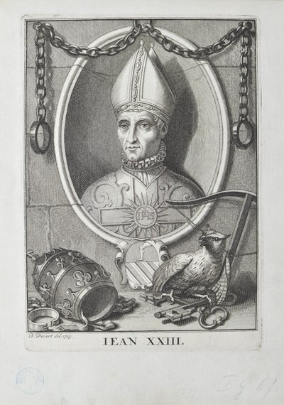 Antipapa João XXIII Baldassare Cossa, 1713. de Bernard Picart