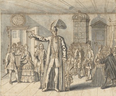 O gigante Cajanus em Haarlem de Bernard Picart