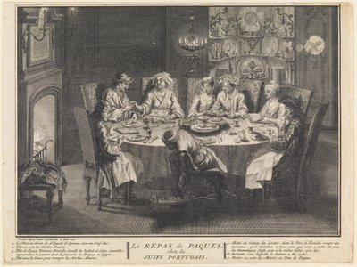 A celebração da refeição de Pessach de Bernard Picart