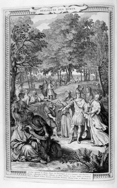Diálogos dos Mortos, 1728. de Bernard Picart