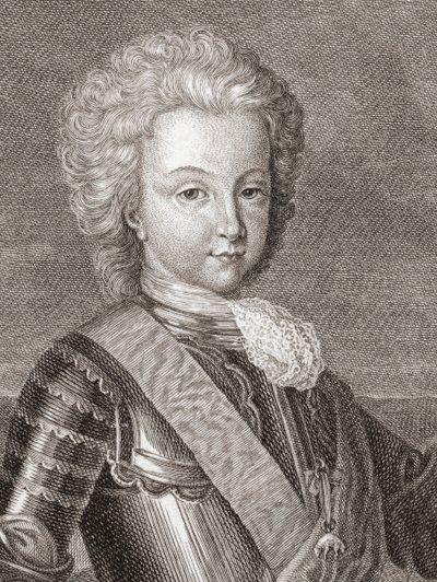 Rei Luis I da Espanha quando o Príncipe das Astúrias. de Bernard Picart