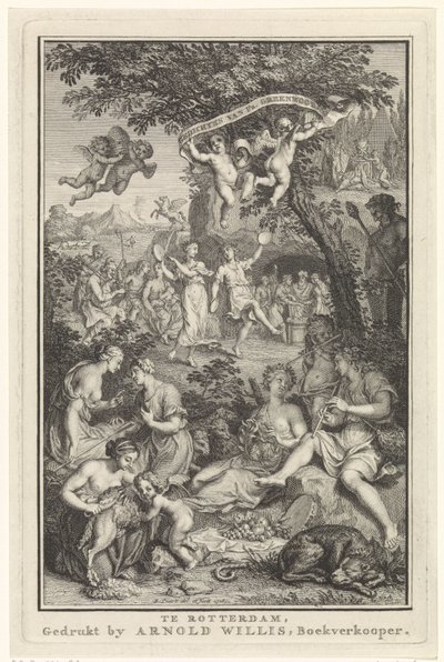 Paisagem com pastores e pastoras
Página de título para: F. Greenwood, Poemas, 1719 de Bernard Picart