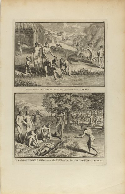 Manière dont les Sauvages.../Dança dos Sauvages de Paria de Bernard Picart
