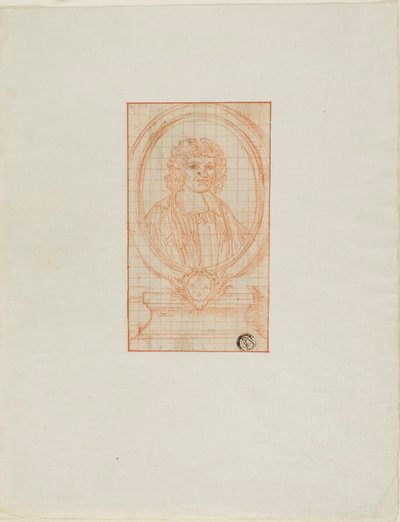 Medalhão Retrato de um clérigo de Bernard Picart