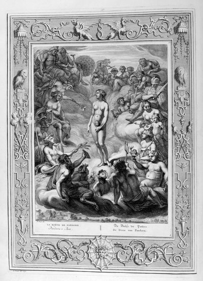 Caixa de Pandoras, 1733 de Bernard Picart