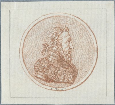 Retrato do rei Henrique II da França, segunda metade do século XVII. de Bernard Picart