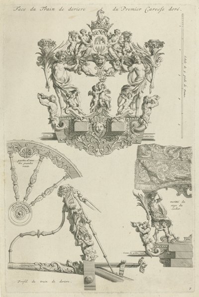 Carruagem de gala do duque de Ossuna, 1713 de Bernard Picart