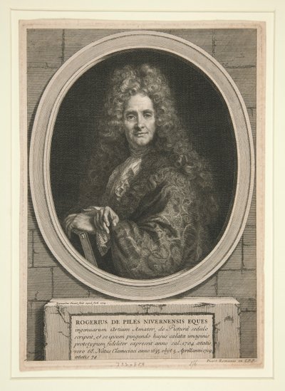 Sem título (Retrato de Roger de Piles) de Bernard Picart