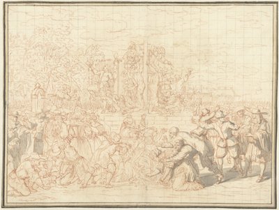 Mutilação dos corpos dos irmãos de Witt, 1672 de Bernard Picart