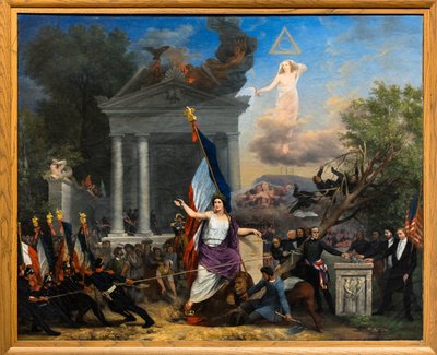 A árvore da liberdade, antes de 1832 (óleo sobre tela) de Bernard Prosper Debia