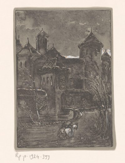 Castelo com dois cavaleiros de Bernard Willem Wierink