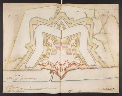 Plano do Forte de Tilbury de Bernard de Gomme