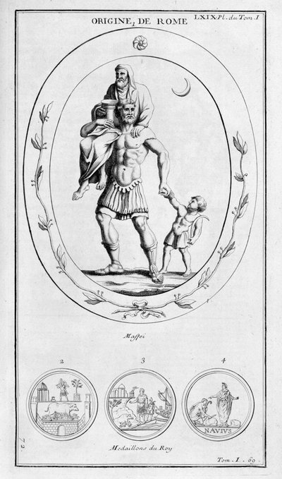 A origem de Roma, 1757 de Bernard de Montfaucon