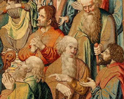 tapeçaria flamenga. Paixão de Jesus (Paixão de Cristo ou Paixão do Senhor Pentecostes). Patrimônio Nacional inv 10005817. de Bernard van (after) Orley