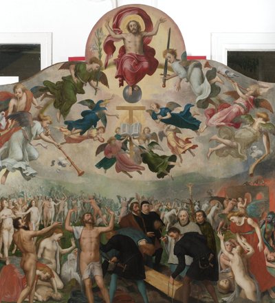 O Juízo Final e o Enterro dos Mortos de Bernard van Orley (circle of)