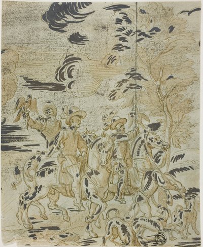 Caça ao Falcão de Bernard van Orley