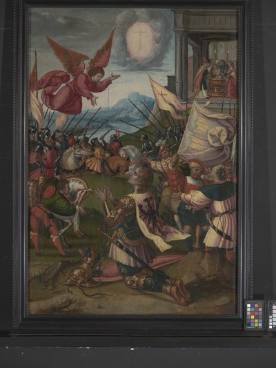 A Conversão de Constantino (óleo sobre madeira) de Bernard van Orley