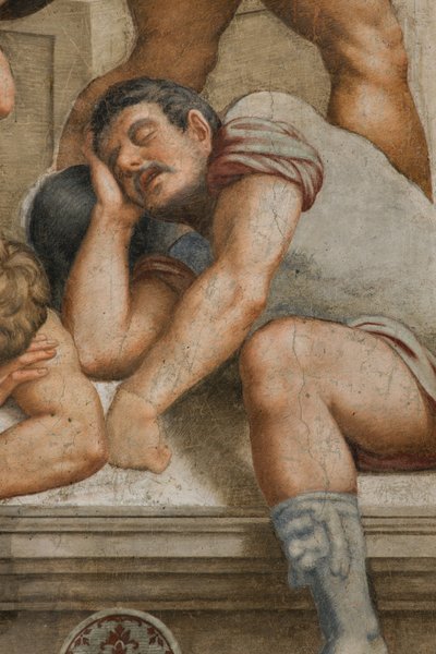 Counterfaccata, Bernardino Gatti, Ressurreição 1529, Detalhe de Bernardino Gatti