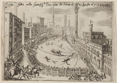 A praça, Siena de Bernardino Capitelli