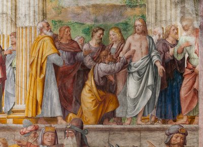 Detalhe da Paixão e Crucificação de Cristo de Bernardino Luini