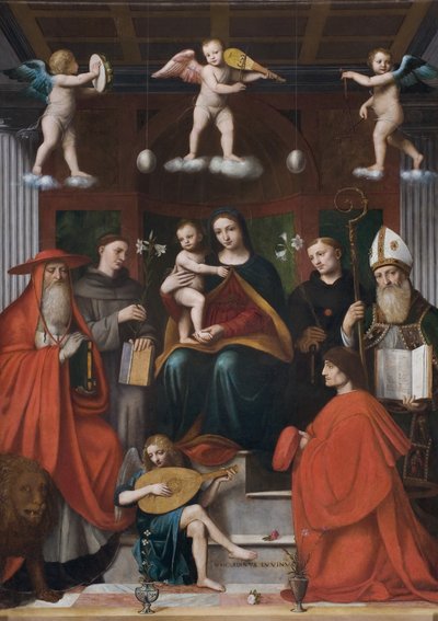 Conversa Sagrada, Pala Raimondi, 1517-18 de Bernardino Luini