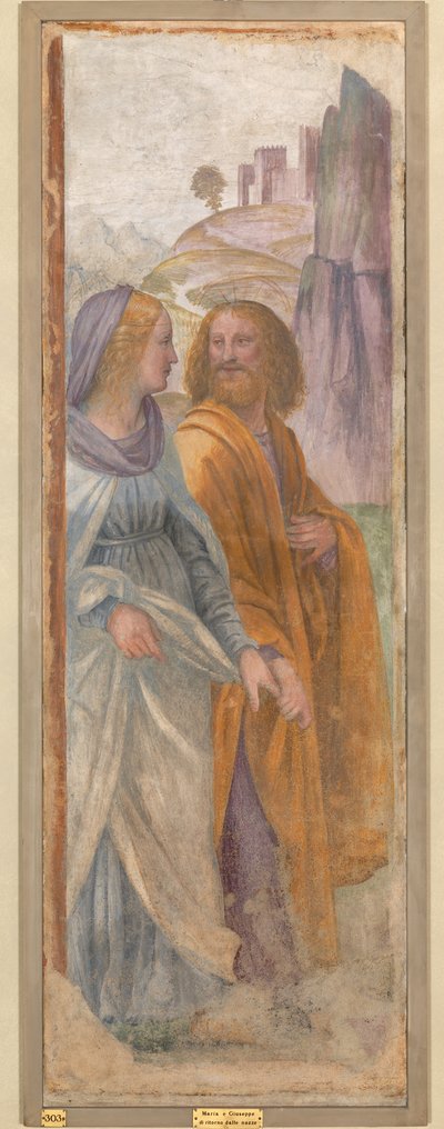 São José e a Virgem Maria após o casamento de Bernardino Luini