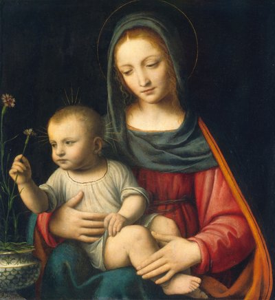 A Madona do Cravo, c. 1515. de Bernardino Luini