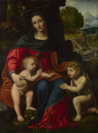 A Virgem e o Menino com São João, 1510s. de Bernardino Luini