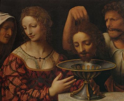 O executor apresentando Herodias com a cabeça de João Batista, 1527 de Bernardino Luini