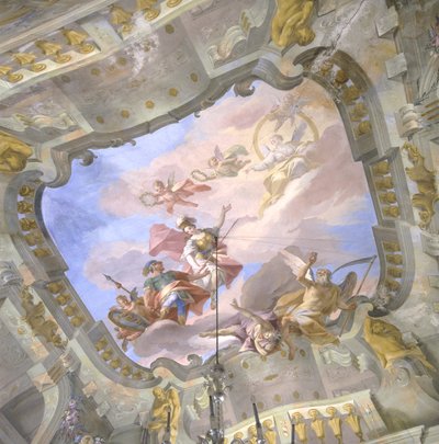 Alegoria do tempo, c.1760 de Bernardino and Galliari Galliari
