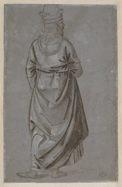 Um homem visto por trás de Bernardino di Betto Pinturicchio
