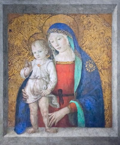 Madonna del Davanzale, c.1498 (óleo sobre painel) de Bernardino di Betto Pinturicchio