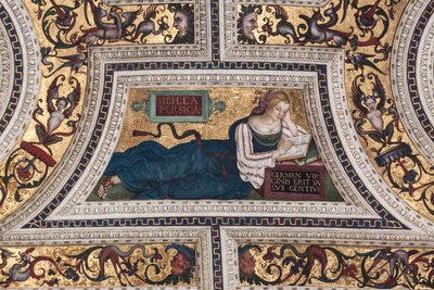 Sibila Persa, detalhe de The Sibyls (fresco de Bernardino di Betto Pinturicchio