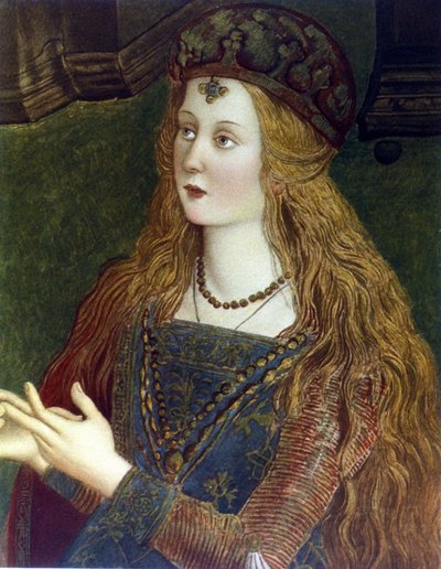 Retrato de Lucretia Borgia de Bernardino di Betto Pinturicchio