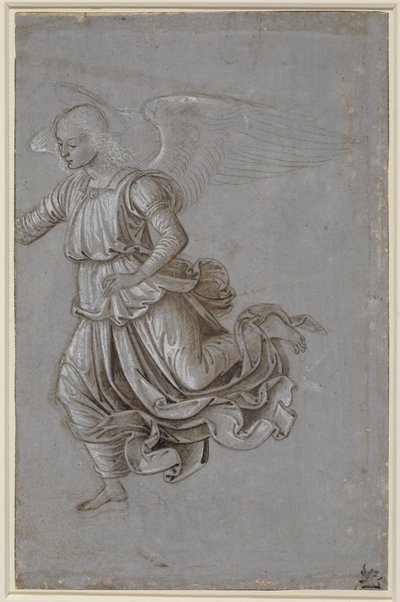 Estudo de um anjo voador de Bernardino di Betto Pinturicchio
