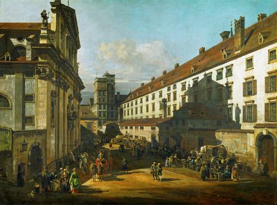 Dominikanerkirche em Viena, Áustria (óleo sobre tela) de Bernardo Bellotto