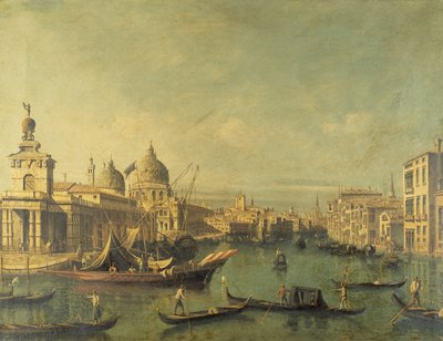 Entrada do Grande Canal, Veneza (óleo sobre tela) de Bernardo Bellotto