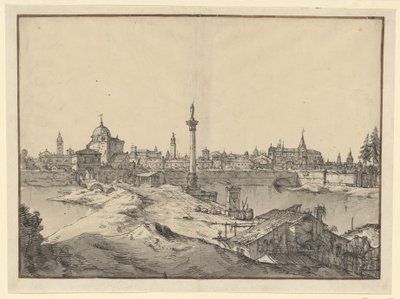 Vista imaginária de Pádua de Bernardo Bellotto