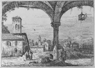 Paisagem - Vista de Pádua a partir da fortificação de Bernardo Bellotto