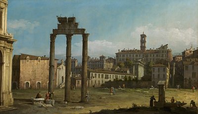 Ruínas do Fórum, Roma de Bernardo Bellotto