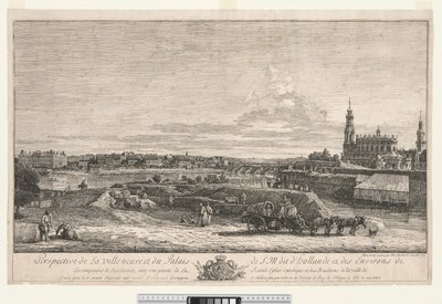 Vista de Dresden, 1748. de Bernardo Bellotto