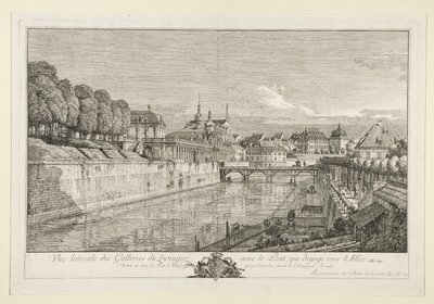 Vista do Zwinger, Dresden de Bernardo Bellotto